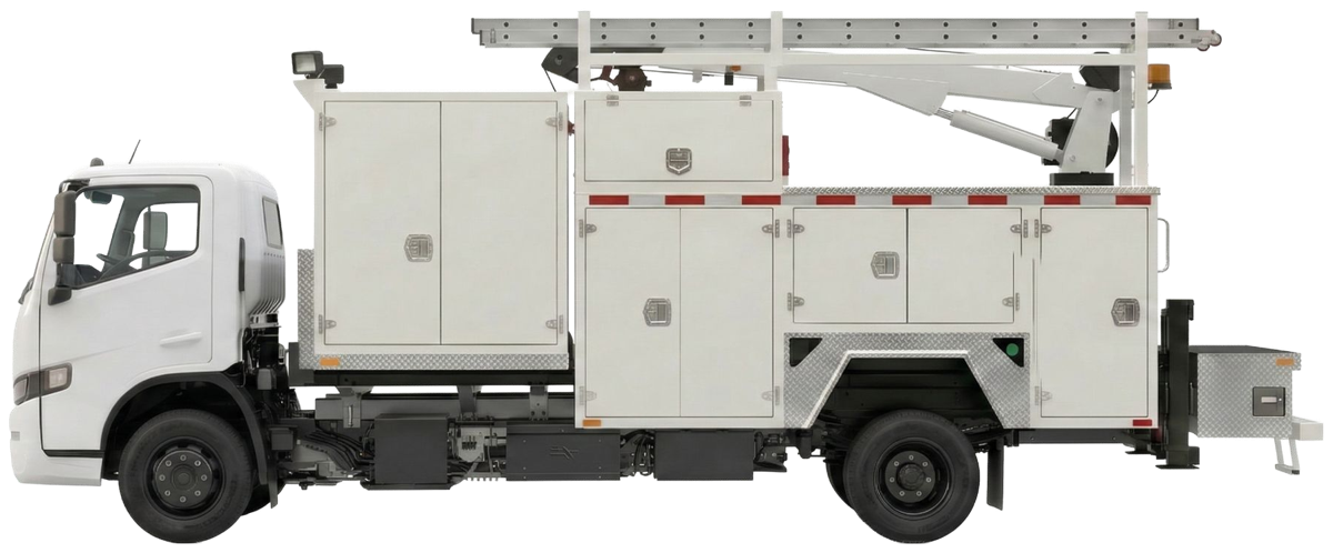 Harbinger HC Series Cab with service and utility body